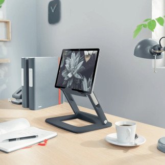 Support multi-angles réglable pour ordinateur portable Leitz Ergo, 80% de plastique recyclé