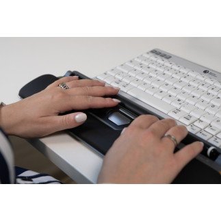 Souris à position centrale avec barre à roulettes pour curseur ErgoSlider+