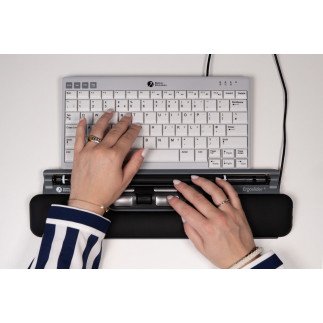 Souris à position centrale avec barre à roulettes pour curseur ErgoSlider+