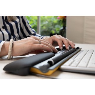 Souris à position centrale avec barre à roulettes pour curseur ErgoSlider+