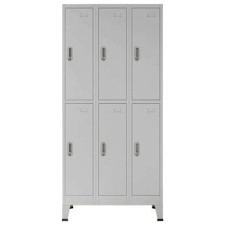 Armoire à casiers Gris 45 x 90 x 180 cm