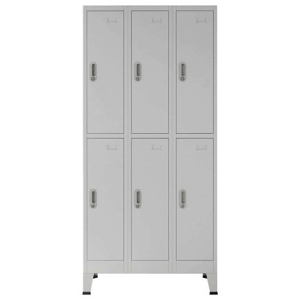 Armoire à casiers Gris 45 x 90 x 180 cm