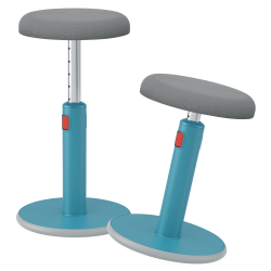 Tabouret ergonomique assis debout Leitz Ergo Cosy 2 en 1 bleu