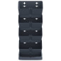 Ensemble de jardinières verticales 4 pcs Anthracite PP Ensemble de jardinières verticales 4 pcs Anthracite PP