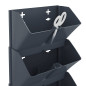 Ensemble de jardinières verticales 4 pcs Anthracite PP Ensemble de jardinières verticales 4 pcs Anthracite PP