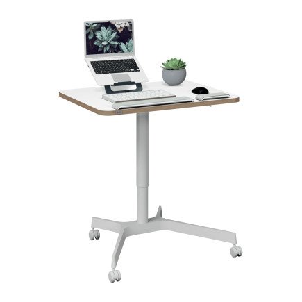 Bureau assis-debout pneumatique compact pour ordinateur portable
