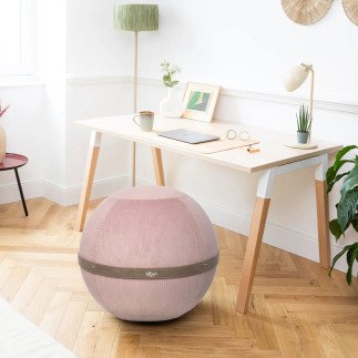 Ballon d'assise bloon velours Côtelé