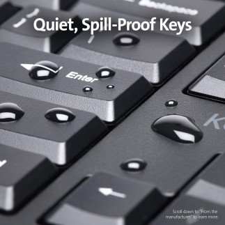 Clavier sans fil, ergonomique ProFit®, Kensington, Noir