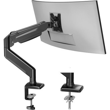 Support écran PC bras articulé à ressort à gaz